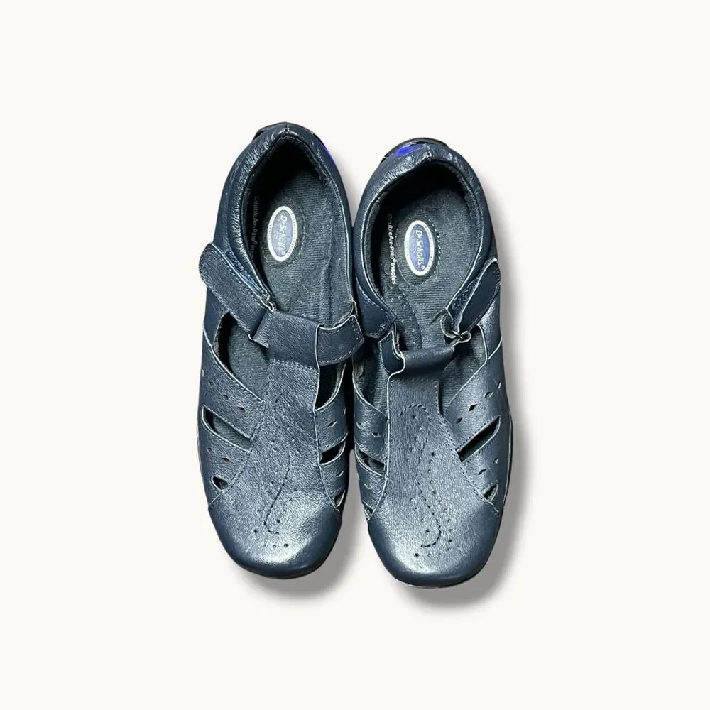 Dr. Scholl’s Double Air-Pillo Comfort Loafer Shoes Navy Blue 6.5